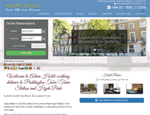 Tablet Screenshot of adare-hotel-london.co.uk
